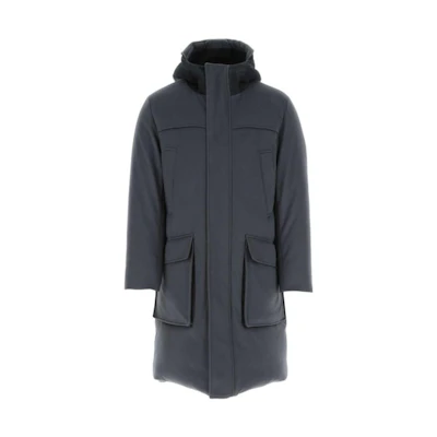 Loro Piana Solid Color Hooded Down Jacket - Dark Gray FAM6159-M0HI