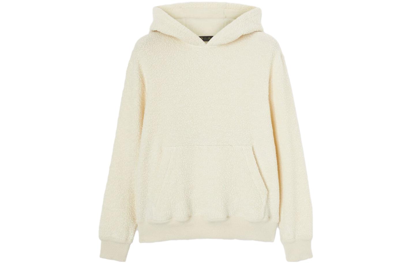 Loro Piana Solid Color Loose Fit Hoodie Almond Beige FAN2747-1230