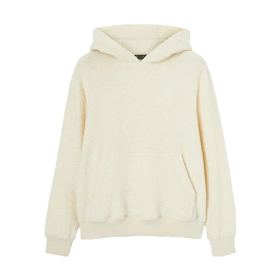 Loro Piana Solid Color Loose Fit Hoodie Almond Beige FAN2747-1230