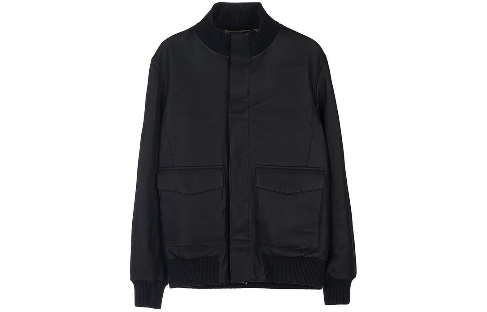 Loro Piana Solid Color Zip-Up Jacket Black FAM3783-MB97