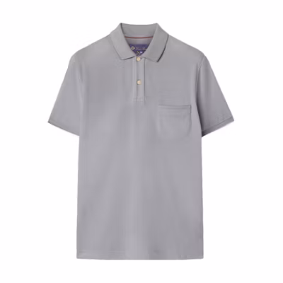 Loro Piana Solid Short-Sleeve Polo Shirt Men’s Light Blue FAI0485-60GS