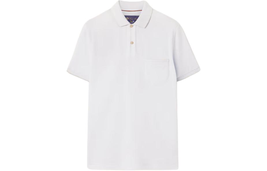 Order ロロピアーナ メンズ 半袖ポロシャツ ライトブルー 無地 FAI0485-60GS