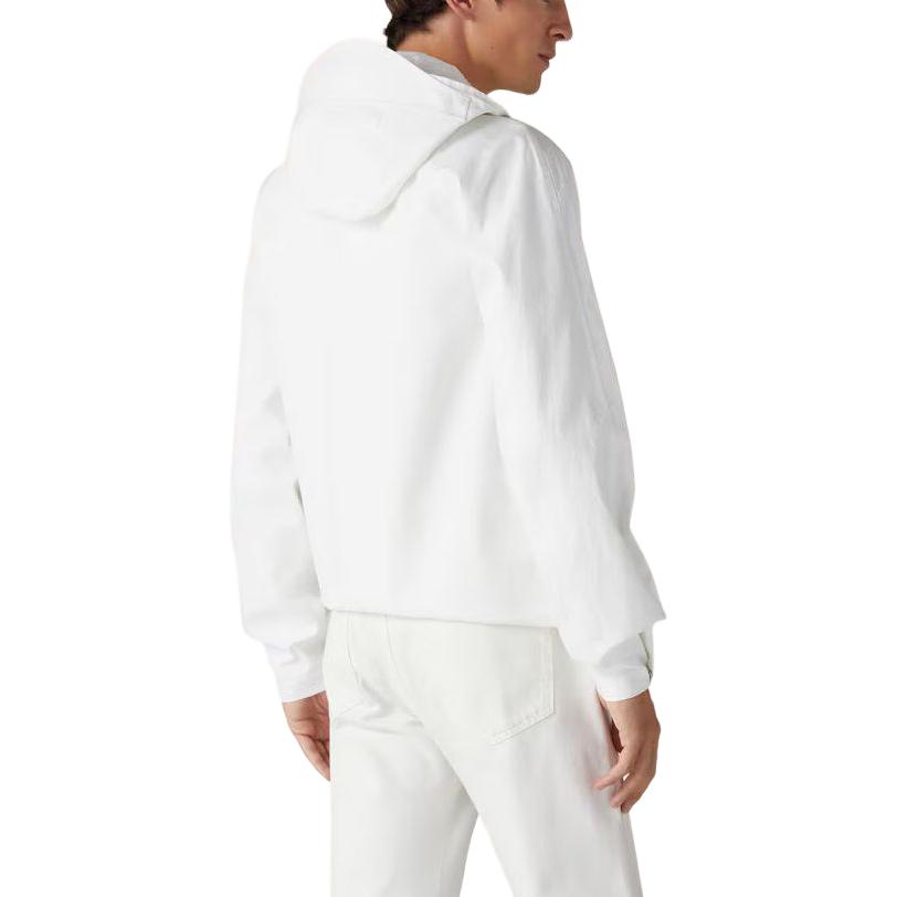 Details for Loro Piana Jaket Hoodie Zip-Up Putih Polos FAO0749-1000