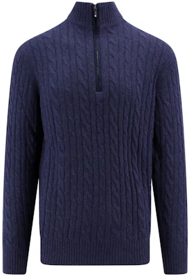 Loro Piana Sweatshirt Zip-Up Biru Tua Solid FAD7358J348 Buy Loro Piana Sweatshirt Zip-Up Biru Tua Solid FAD7358J348