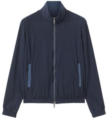Loro Piana SS22 Chaqueta Reversible con Cremallera Azul Sólido. FAF8466-W000 Shop Loro Piana SS22 Chaqueta Reversible con Cremallera Azul Sólido. FAF8466-W000