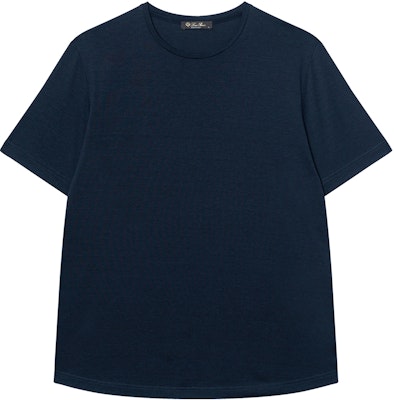 ロロ ピアーナ SS22 メンズ カジュアル 青 クルーネック Tシャツ 無地. FAF6128W000 Buy ロロ ピアーナ SS22 メンズ カジュアル 青 クルーネック Tシャツ 無地. FAF6128W000