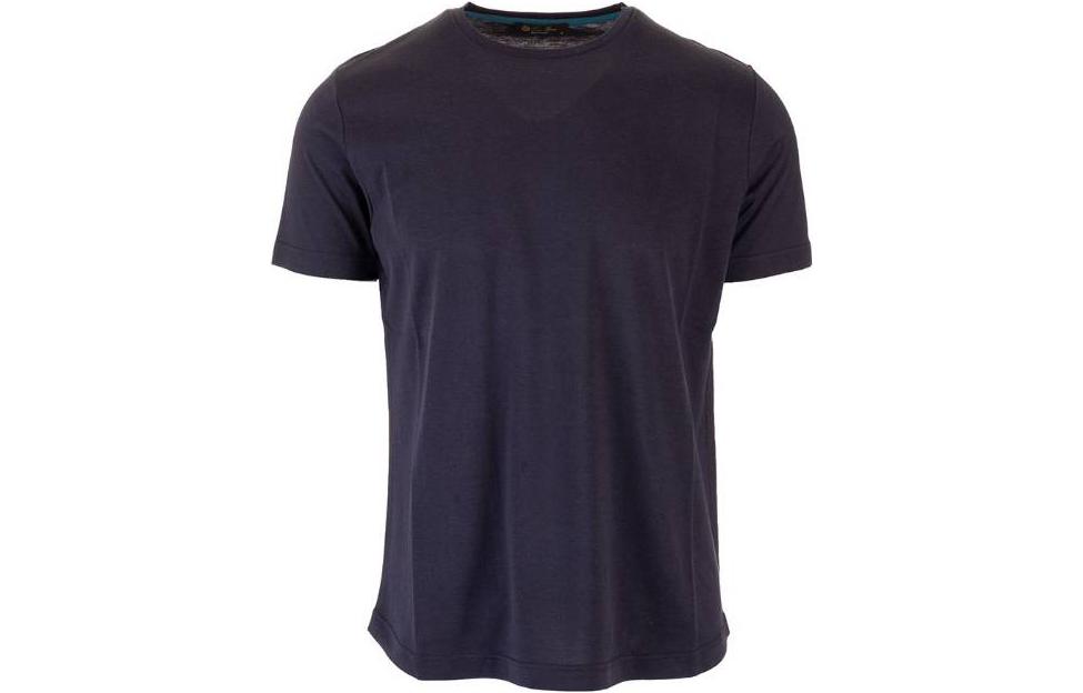 Order ロロ ピアーナ SS22 メンズ カジュアル 青 クルーネック Tシャツ 無地. FAF6128W000