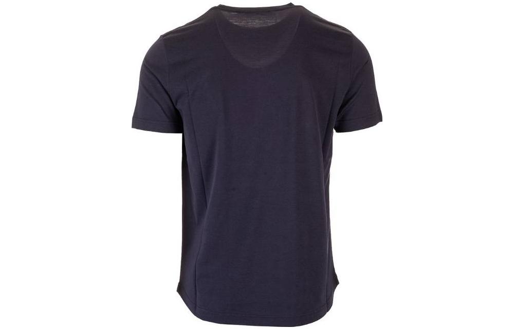 Lookbook ロロ ピアーナ SS22 メンズ カジュアル 青 クルーネック Tシャツ 無地. FAF6128W000