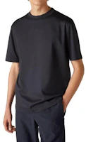 Shop Loro Piana SS23 海軍藍純色短袖圓領T恤 FAM8924W000