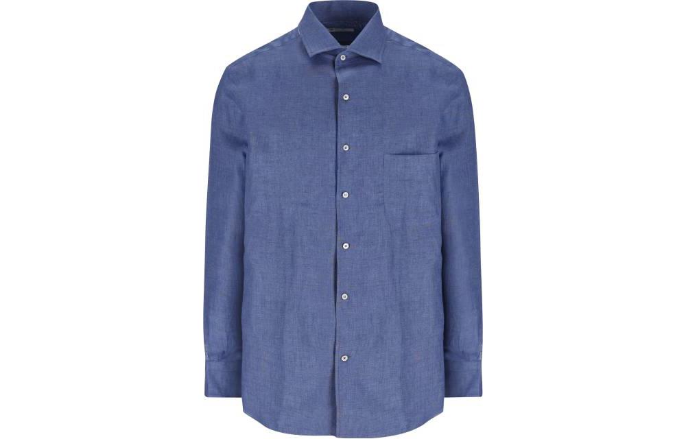 Order 로로피아나 SS23 솔리드 포켓 긴팔 버튼업 셔츠 블루 FAF2545-WF11