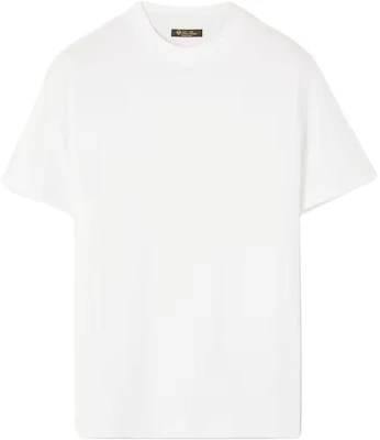 Loro Piana SS23 White Crewneck Short Sleeve T-Shirt Plain FAM89241005 Buy Loro Piana SS23 White Crewneck Short Sleeve T-Shirt Plain FAM89241005