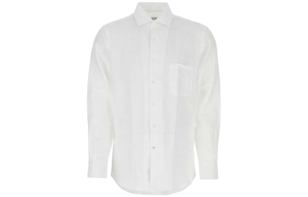 Order ロロピアーナ SS23 ホワイトポケット付き長袖シャツ. FAF2545-1005