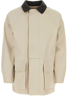 Loro Piana SS23 Solid Khaki Collared Jacket FAM7684A08N Buy Loro Piana SS23 Solid Khaki Collared Jacket FAM7684A08N