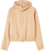 Loro Piana SS24 Solid Hooded Long-Sleeve Jacket in Ginseng Light Yellow FAO0019E0B5 Loro Piana SS24 Solid Hooded Long-Sleeve Jacket in Ginseng Light Yellow FAO0019E0B5