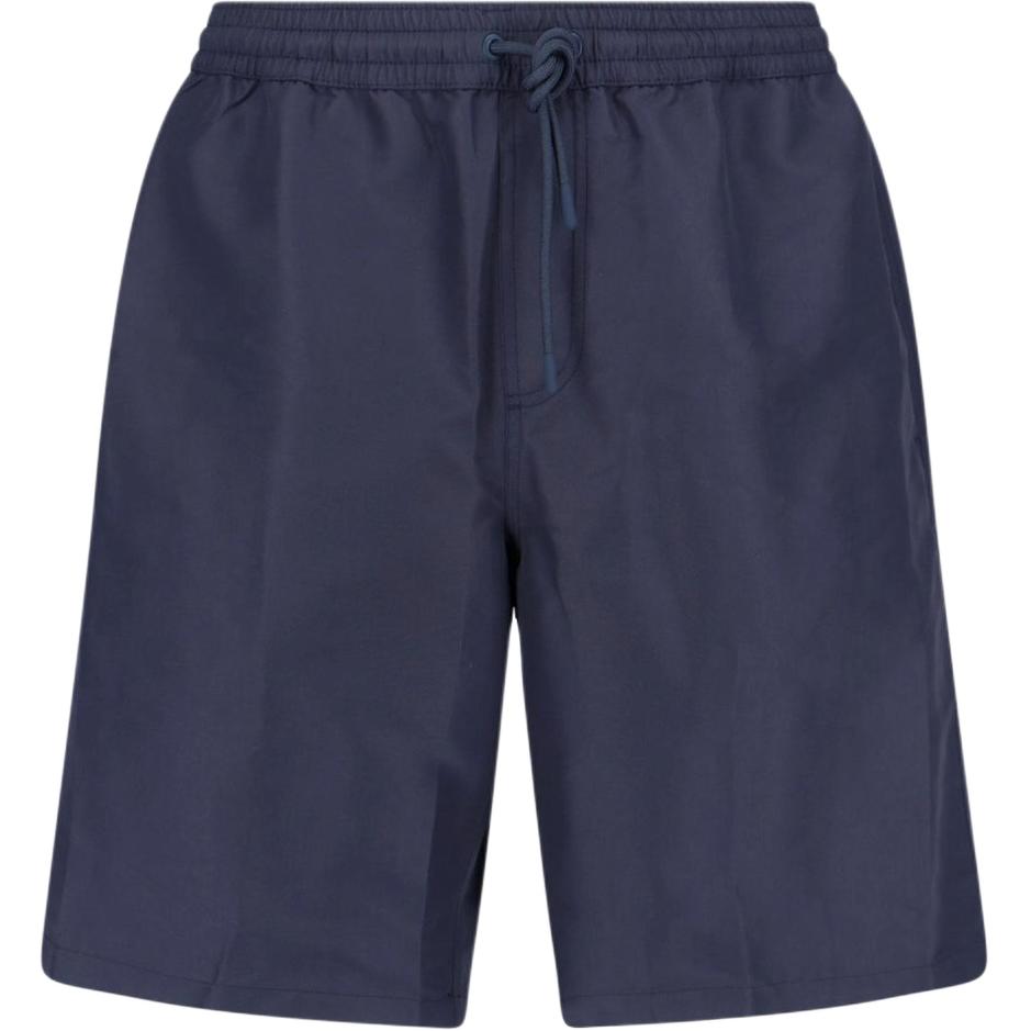 Loro Piana SS26  Solid Color Elastic Waist Straight Swim Shorts FAQ8250W1EB
