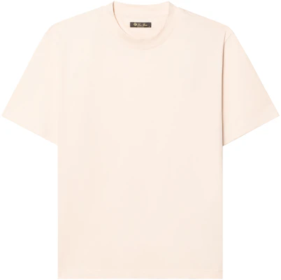 Loro Piana SS26 Embroidered Logo Cotton Crewneck T-Shirt Plain Tee FAM8924-L0CD Buy Loro Piana SS26 Embroidered Logo Cotton Crewneck T-Shirt Plain Tee FAM8924-L0CD
