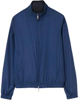 Loro Piana Summer Night Blue Zip-Up Bomber Jacket Long Sleeve FAI5086-B0C5 Loro Piana Summer Night Blue Zip-Up Bomber Jacket Long Sleeve FAI5086-B0C5
