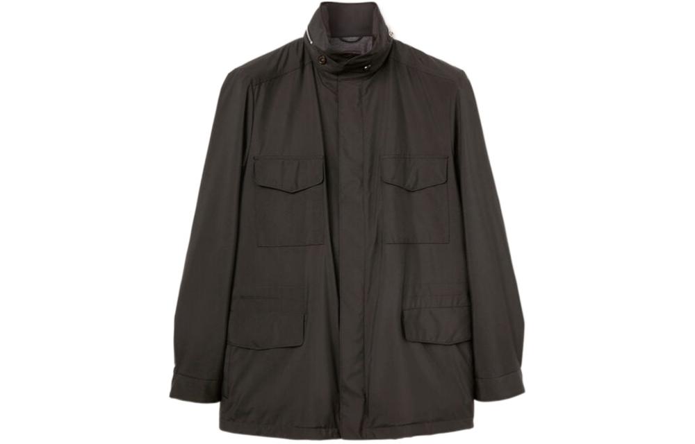 Loro Piana Traveller Windmate STM Black Solid Zip Jacket FAI1437-M0QO