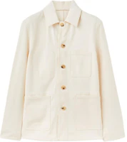 Loro Piana White Solid Color Button-Up Long-Sleeve Jacket FAN6934-1230 Loro Piana White Solid Color Button-Up Long-Sleeve Jacket FAN6934-1230