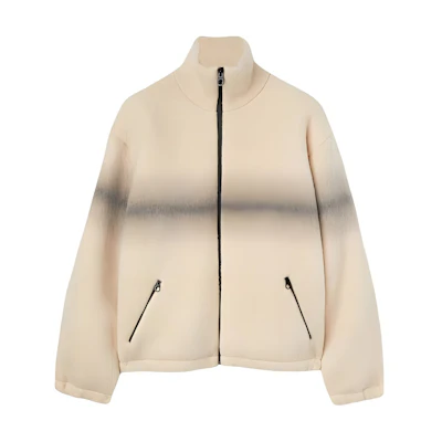 Loro Piana White Zip-Up Turtleneck Jacket FAN6675-T1HT