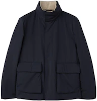 Loro Piana Winter Voyager Bomber Jacket Blue High-Neck Long-Sleeve Jacket FAN3935-WH52 Loro Piana Winter Voyager Bomber Jacket Blue High-Neck Long-Sleeve Jacket FAN3935-WH52