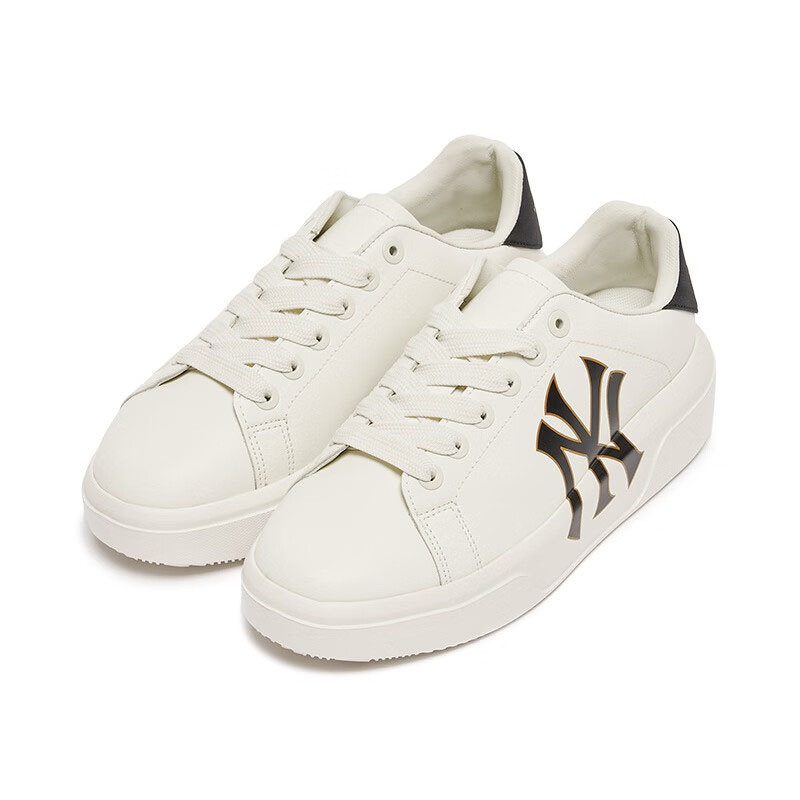 Buy MLB 洛杉磯道奇隊紐約洋基隊 學長鞋 厚底增高 耐磨防滑 低幫 板鞋 男女同款 象牙色