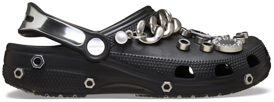 ルアン×クロックス クラシック クロッグ 'ブラック メタリック シルバーチェーン' 211426-0C4 Buy ルアン×クロックス クラシック クロッグ 'ブラック メタリック シルバーチェーン' 211426-0C4