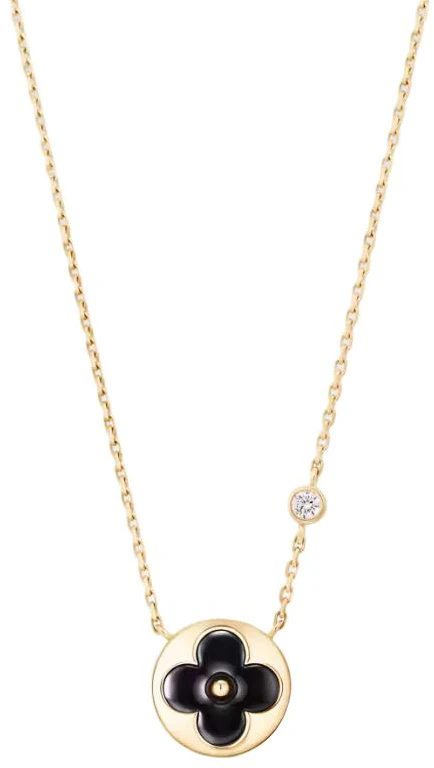 louis-vuitton-18-k-gold-diamond-onyx-gemstone-unisex-necklace-black-q03790