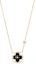 Order LOUIS VUITTON 18K Gold Diamond Onyx Gemstone Unisex Necklace Black Q03790