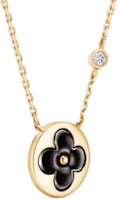Lookbook LOUIS VUITTON Kalung Unisex Emas 18K Berlian Onyx Batu Permata Hitam Q03790
