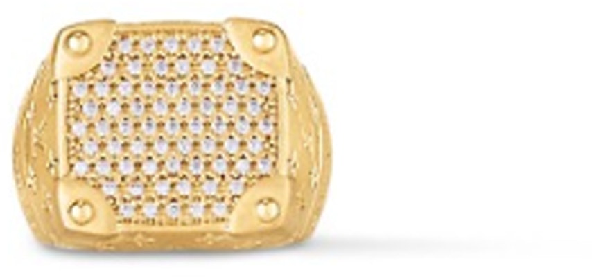 Cincin LOUIS VUITTON 2024 Emas Kuning Lelaki Retro dengan Batu Cubic Zirconia M1543M Lookbook Cincin LOUIS VUITTON 2024 Emas Kuning Lelaki Retro dengan Batu Cubic Zirconia M1543M