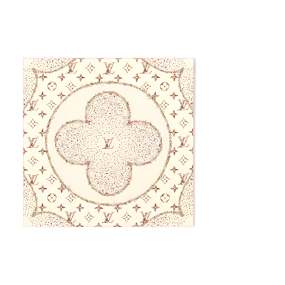 LOUIS VUITTON 2024 Early Spring Floral Pattern Scarf Unisex Camel Color M79585