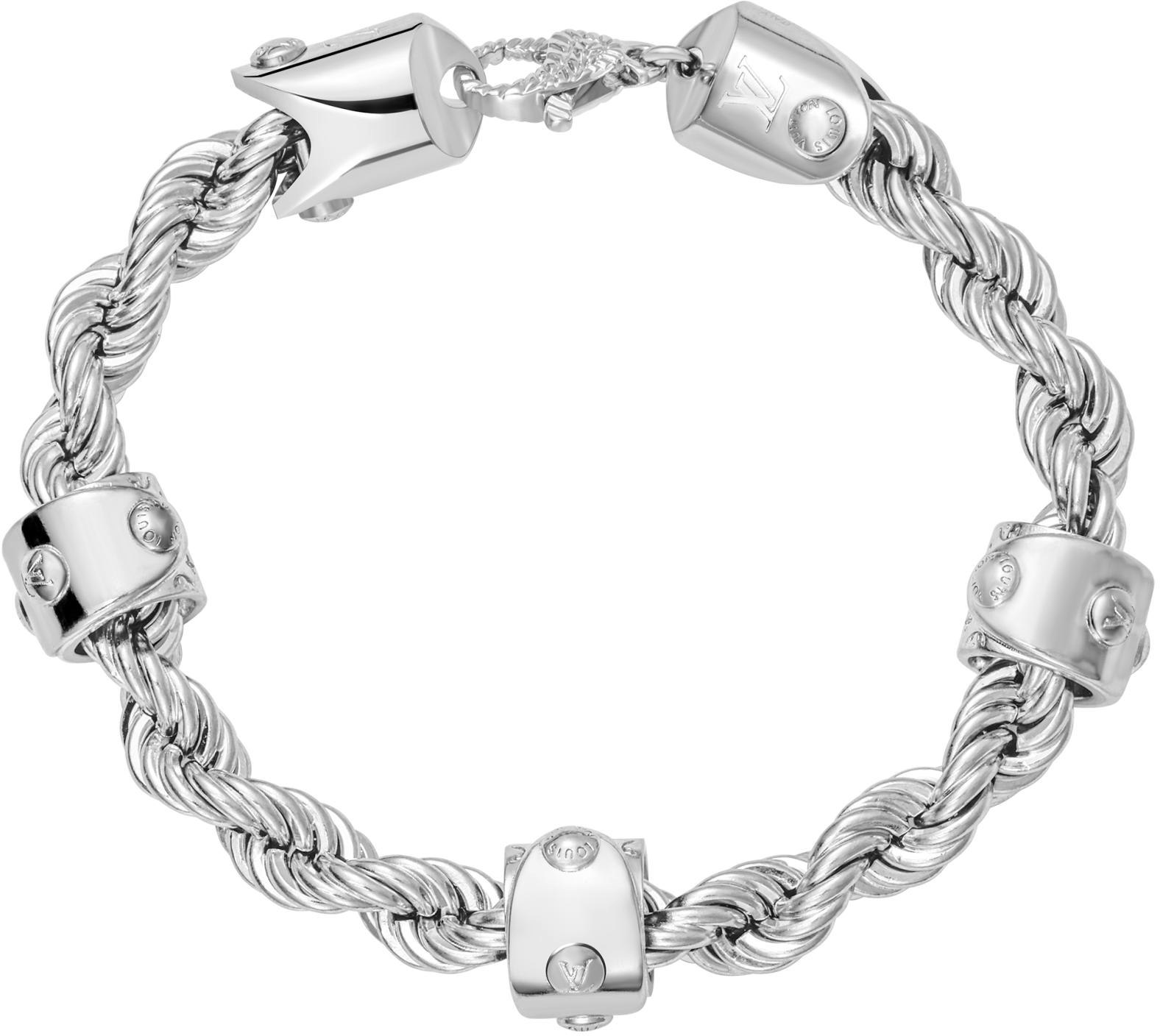 louis-vuitton-2024-spring-silver-metal-chain-bracelet-with-studs-m1540-l