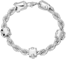 LOUIS VUITTON 2024 Spring Silver Metal Chain Bracelet with Studs. M1540L LOUIS VUITTON 2024 Spring Silver Metal Chain Bracelet with Studs. M1540L
