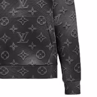 Sizing Louis Vuitton 2054 Siri Baju Hujung Logo Hitam 1A8HDT