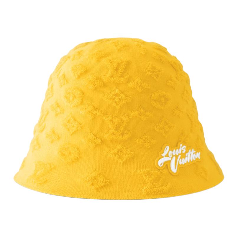 Order LOUIS VUITTON Topi Bucket Pola 3D Kuning Pria. M5144L