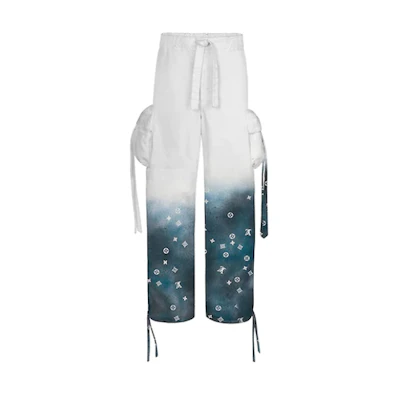 LOUIS VUITTON 3D Pocket Cargo Jeans White 1A5VYM
