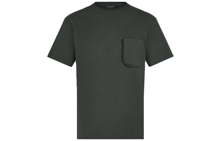 Louis Vuitton 3D Pocket Crewneck T-Shirt Khaki Green . 1A8WN5