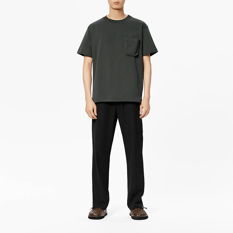 Louis Vuitton 3D Pocket Crewneck T-Shirt Khaki Green . 1A8WN5 圖 3