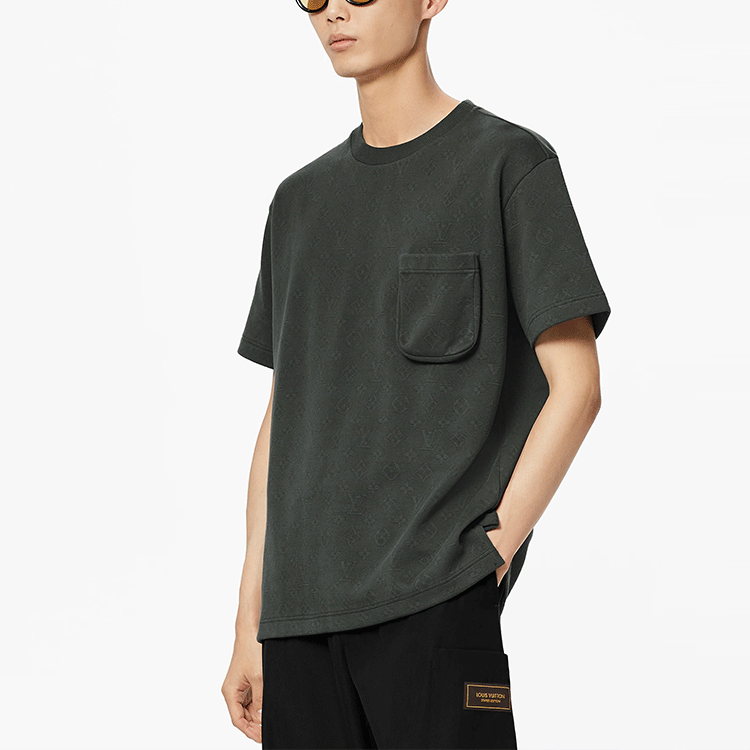 Louis Vuitton 3D Pocket Crewneck T-Shirt Khaki Green . 1A8WN5 圖 5