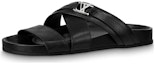 Buy Louis Vuitton 'Sandal Hitam Open-Toe Nyaman' 1A7WCU
