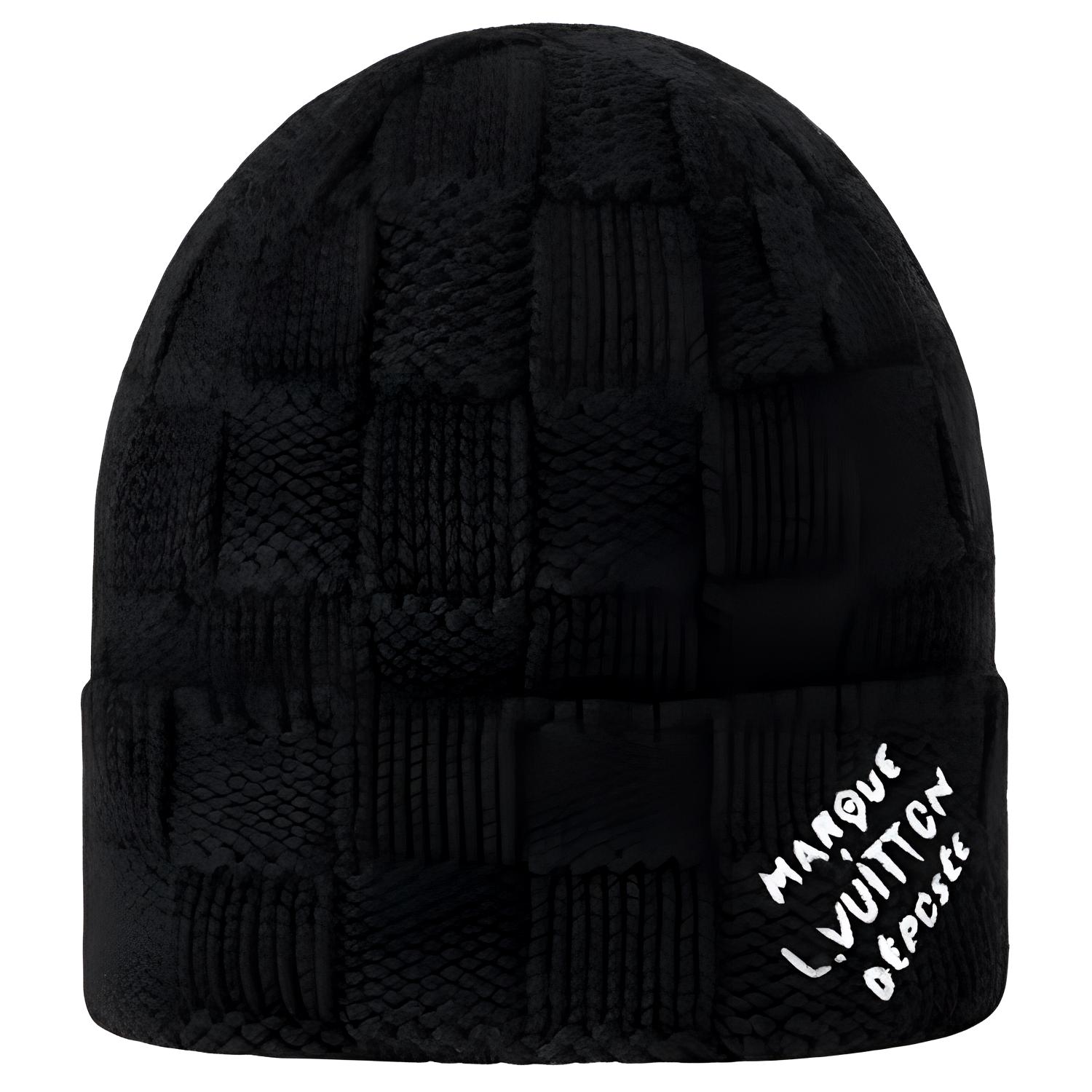 Lookbook 루이 비통 블랙 니트 로고 울 비니 m92739