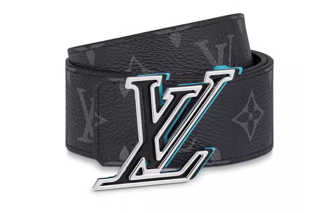 Order LOUIS VUITTON  Black Monogram Logo Belt - 4cm Wide M0719