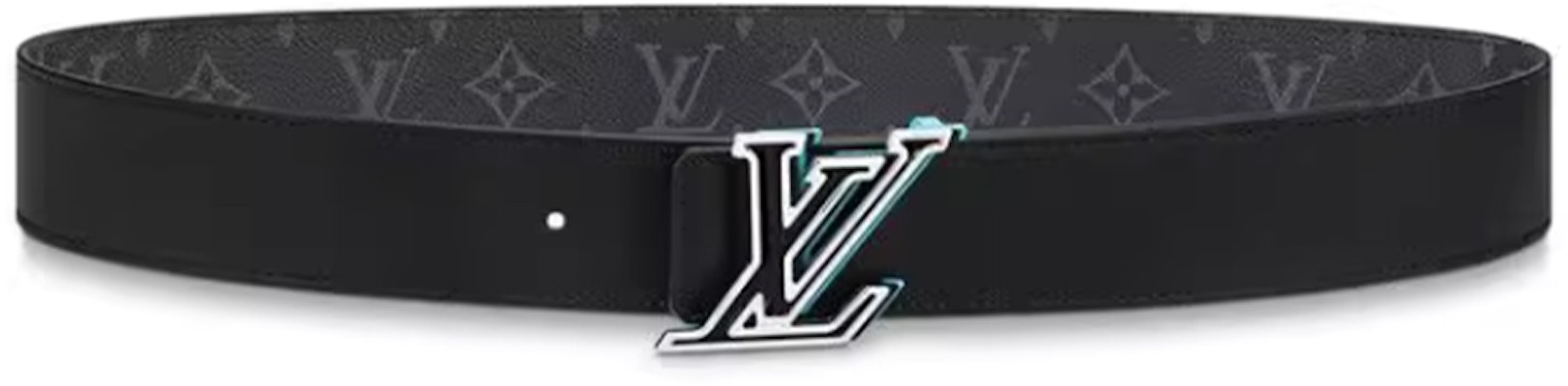 LOUIS VUITTON Black Monogram Logo Belt - 4cm Wide M0719 Shop LOUIS VUITTON Black Monogram Logo Belt - 4cm Wide M0719
