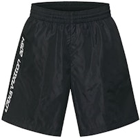 LOUIS VUITTON Black Printed Elastic Waist Loose Beach Shorts 1A9GU6 LOUIS VUITTON Black Printed Elastic Waist Loose Beach Shorts 1A9GU6