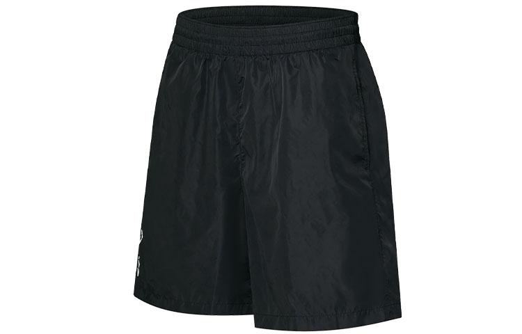 Shop LOUIS VUITTON Celana Pendek Pantai Hitam Elastis dengan Motif. 1A9GU6