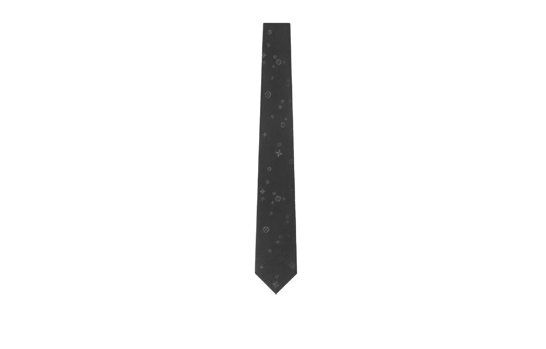 Louis Vuitton  Black Printed Silk Tie M79089 圖 2