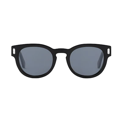 Louis Vuitton Black Round Acetate Metal Frame Sunglasses. M2670U