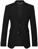 LOUIS VUITTON Black Single-Breasted Casual Long-Sleeve Blazer Jacket 1A54Q0 LOUIS VUITTON Black Single-Breasted Casual Long-Sleeve Blazer Jacket 1A54Q0