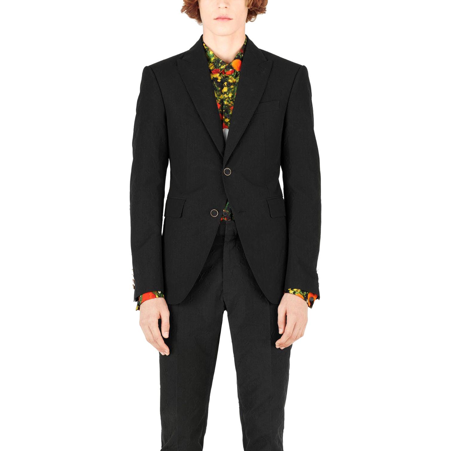 Lookbook 路易威登 黑色單排扣休閒長袖西裝外套 1A54Q0